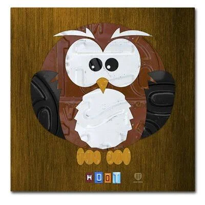 Lesa Hoot The Owl by Design Turnpike Canvas Art Zoomie Kids Size: 14x22 H x 14x22 W x 2x22 D