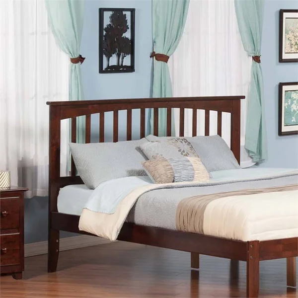 Atlantic Furniture Mission Headboard, Antique Walnut, Queen