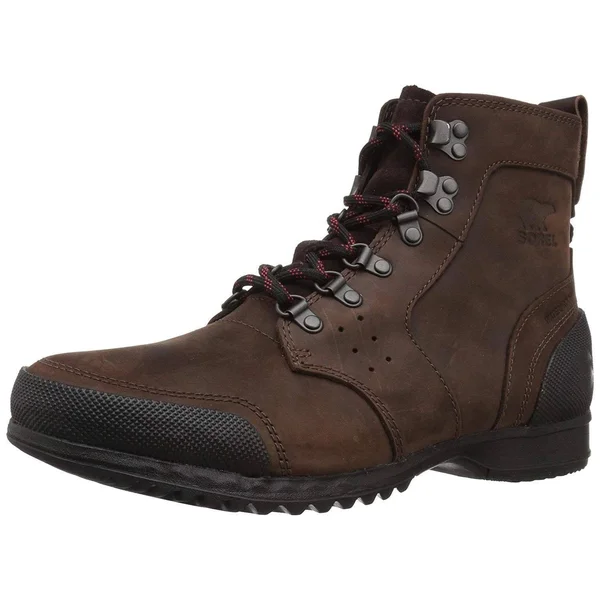 Sorel Men's Ankeny Mid Hiker Boot - 8 - Cattail, Black