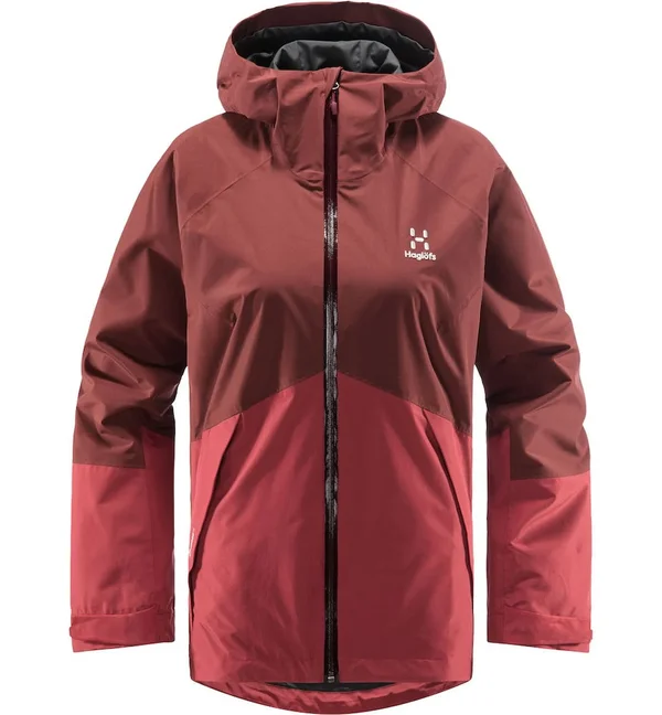 Haglofs Womens Skuta Jacket Maroon Red/Brick Red