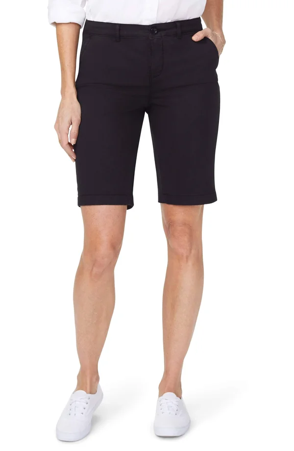 Nydj Women's Bermuda Shorts in Black, Regular, Size: 00