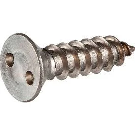 GoVets, Qty 2, Tamperproof Screw Co Inc #10 x 1-1/2x22 Security Spanner Sheet Metal Screw - Flat Head - 18-8 Stainless Steel