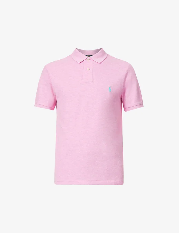 Ralph Lauren Slim Fit Polo T Shirt Pink