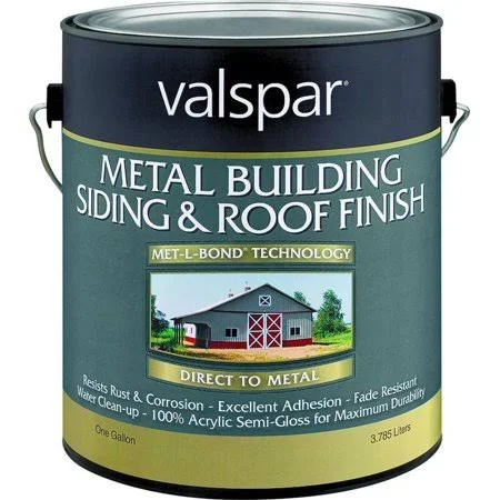 Valspar 4262 Gallon Classic Red Metal Building Siding Roof (Case of 4), Size: One Size