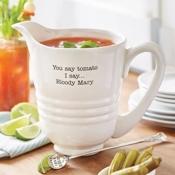 Mud Pie - Bloody Mary Pitcher Set