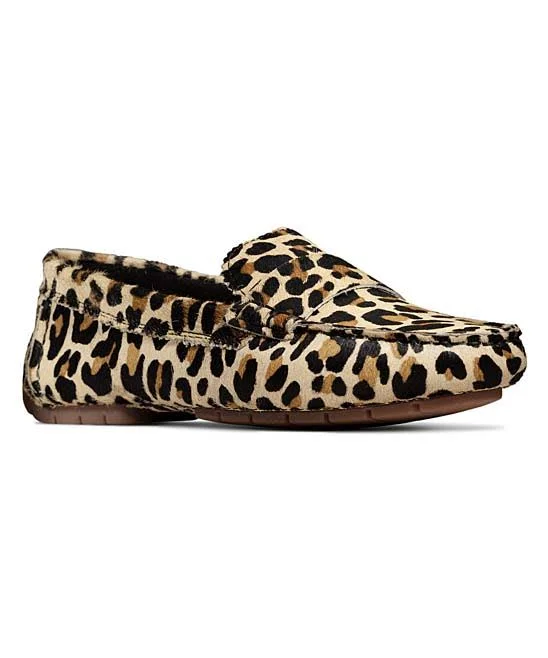 Clarks Women's C Mocc Loafer, Size: 6, Leopard Print Nubuck
