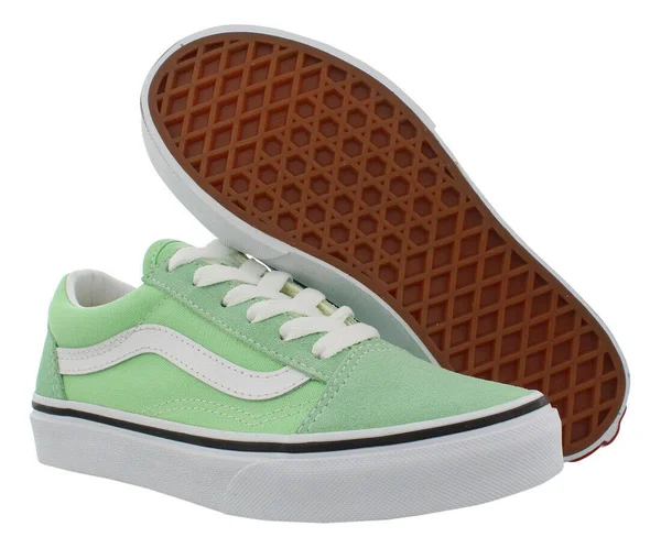 Vans Kids Old Skool (Green Ash/True White)
