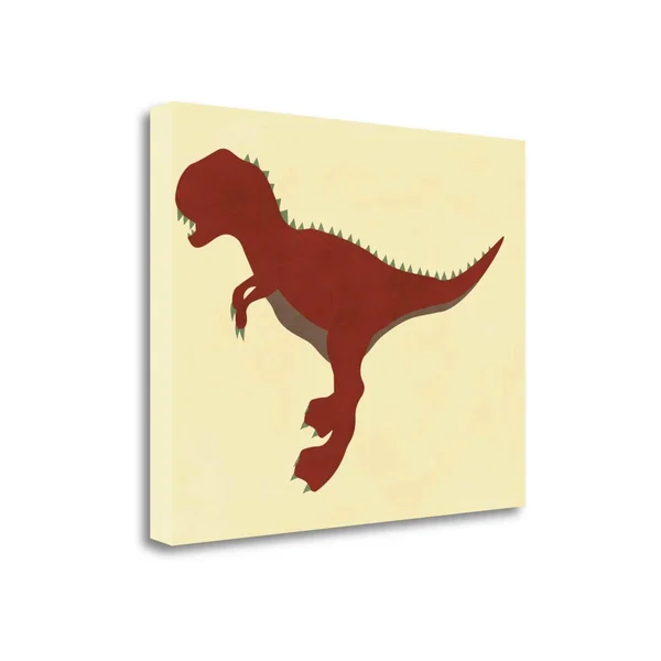 Tangletown Fine Art Dino II by Tamara Robinson, Fine Art Giclee Print on Wrap Canvas, 23x18x22