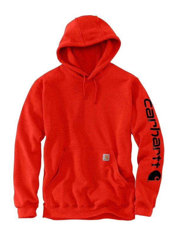 Carhartt Loose Fit Midweight Logo Sleeve Graphic Sweatshirt, Currant Heather