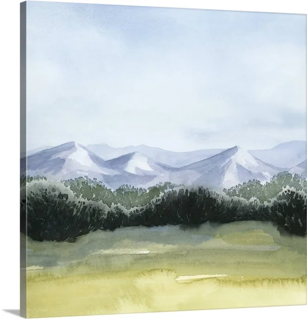 Blue Mountain Break I - Canvas Wall Art, 30x30, Great Big Canvas