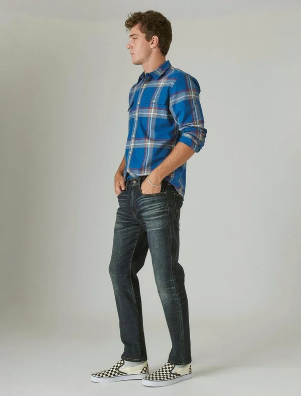 Lucky Brand 223 Leon Park Straight Coolmax Stretch Jeans - 42 34