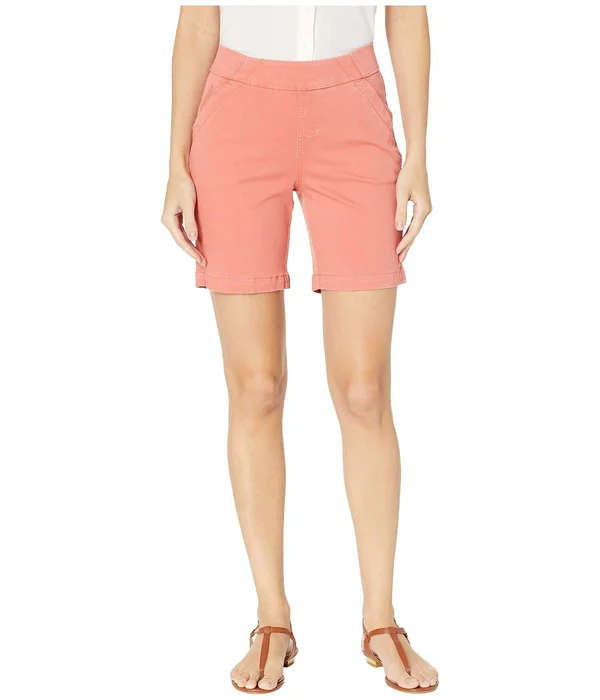 Jag-Jeans 8x22 Gracie Pull-On Shorts in Twill London Fog, 12 (31x22 Waist)