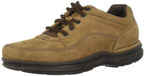 Rockport World Tour Classic Walking Shoes, Men's, Chocolate Nubuck, Size: 6
