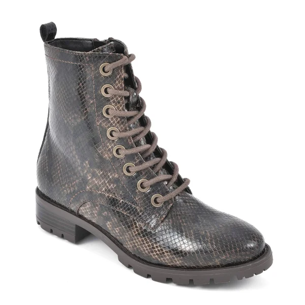 Women's White Mountain Danvers Combat Bootie, Size: 9, Brown