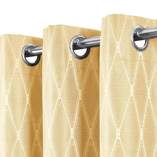 100% Blackout Curtain Jacquard Thermal Insulated Victoria Panels ( Set of 2) 54 x 120x22 Pair - Navy by Royal Tradition