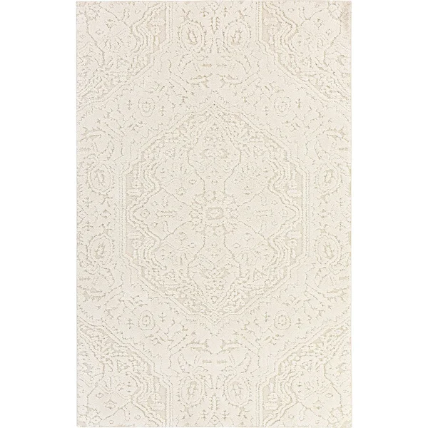 Mohawk Home Francesca Cream 6 ft. 6 in. x 9 ft. 6 in. Area Rug, Ivory
