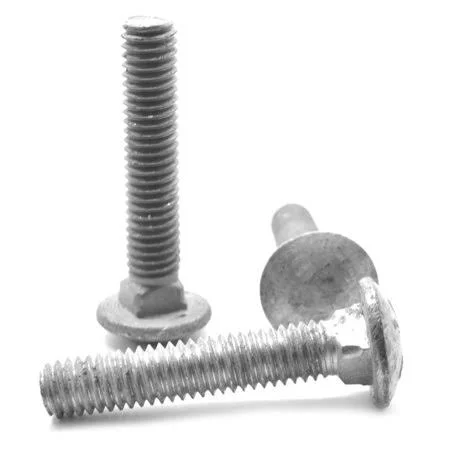5/8 inch-11 x 2 inch (FT) Coarse Thread A307 Grade A Carriage Bolt Low Carbon Steel Hot Dip Galvanized Pk 125
