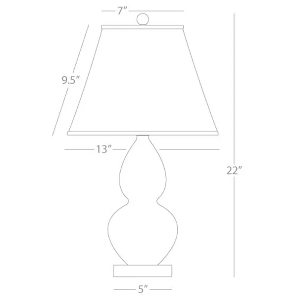 Robert Abbey-Small Double Gourd Table Lamp-A767X