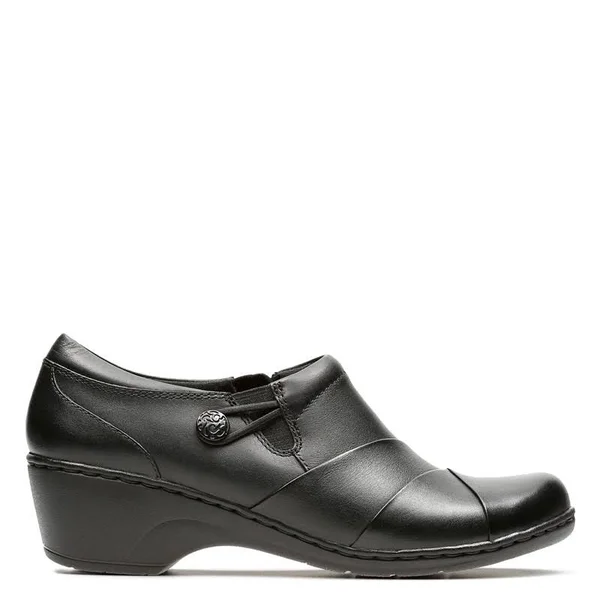 Clarks Women's Channing Ann Slip on Black Combi 7