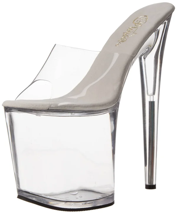 Pleaser - FLAMINGO-801 11, Clear/Clear