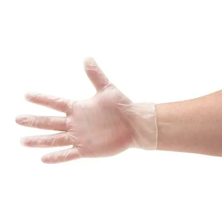 Clear Disposable Food Service Gloves - Vinal Cooking Glove, Size: X-Large, Latex Free, Thick: 2 mil, Food-Grade Safe Supplies - 2