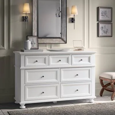Onna 7 Drawer Dresser Harriet Bee Color: White