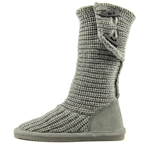 Bearpaw Kids Knit Tall Gray