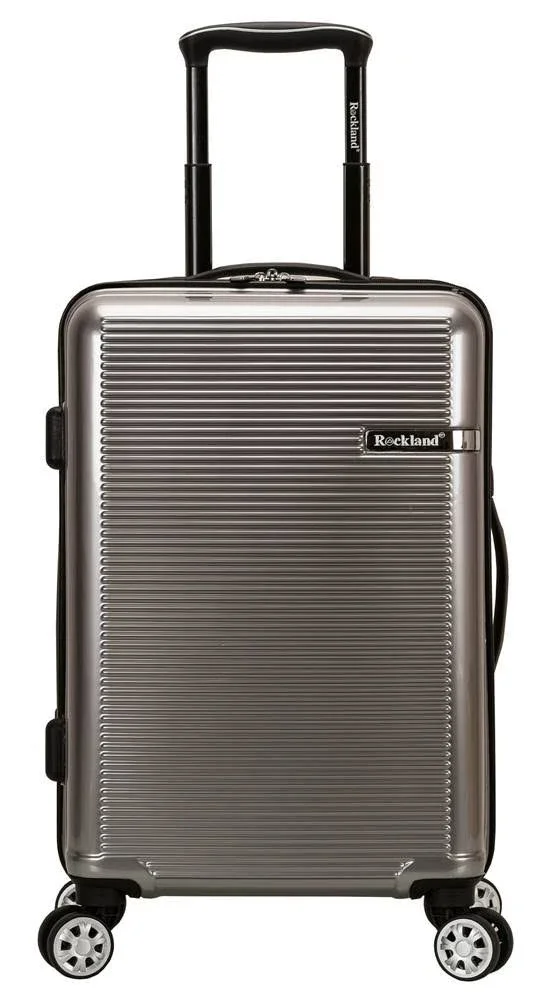 Rockland Polycarbonate Luggage Set (3-Piece) - Silver