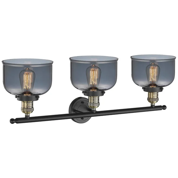 Innovations Lighting Large Bell 3 Light Bath Vanity Light 205 BAB G73 LED (Antique Brass)