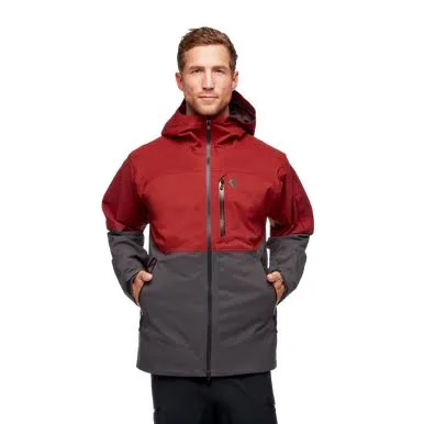Black Diamond Men's BoundaryLine Mapped Jacket - Small - Black, Carbon