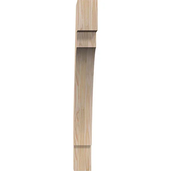 Ekena Millwork 3 1/2x22W x 26x22D x 32x22H Merced Smooth Brace, Douglas Fir