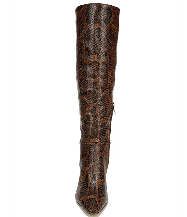 Sam Edelman Women's Davin Dress Boots - Brown Multi Snake