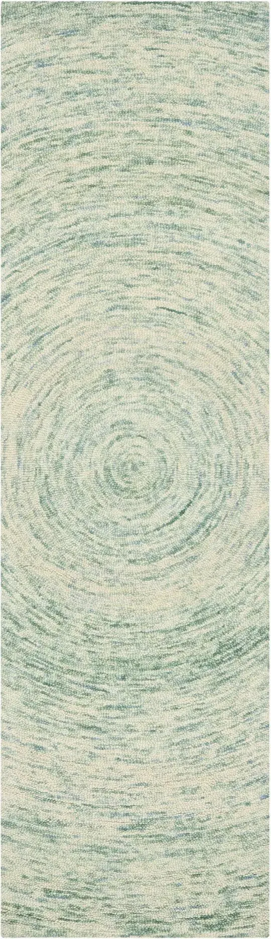 Safavieh 6& x 6& Round Ikat IKT635A Ivory, Blue Rug