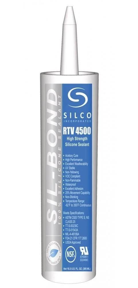 Case of 24 Silco Food Grade RTV Silicone Sealant Adhesive 10.3oz Choose Color