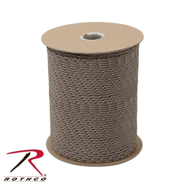 Rothco Nylon Paracord 550lb 1000 ft Spool Desert Camo
