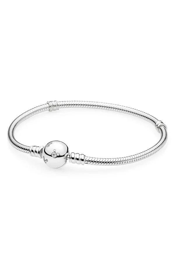 Pandora - Disney, Sterling Silver Mickey Bracelet - 9.1in (23cm)