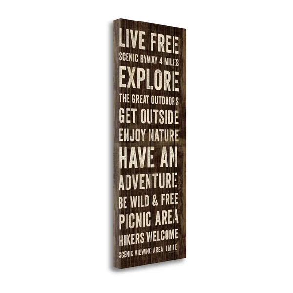 Fine Art Giclee Print on Gallery Wrap Canvas Simple Living Panel II by Michael Mullan Black 16x22 x 40x22, Cotton