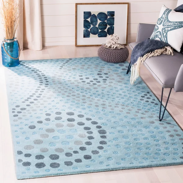 Safavieh 5& x 8& Jardin JAR453 Blue - Grey Rug