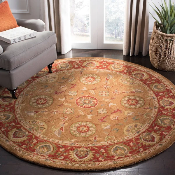 Safavieh Heritage HG963A 6&0x22 x 9&0x22 Beige - Rust Area Rug