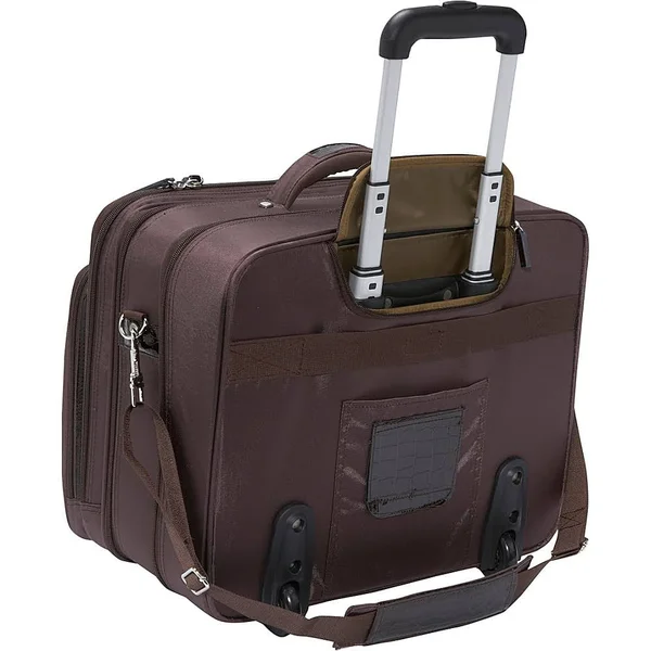 Women in Business Francine Collection - Croco 17.3x22 Laptop Roller Case