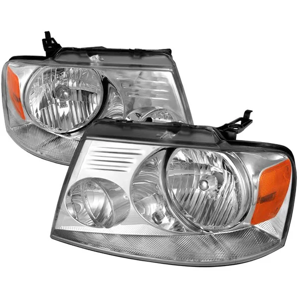 Ford F150 Spec-D Chrome Crystal Headlights