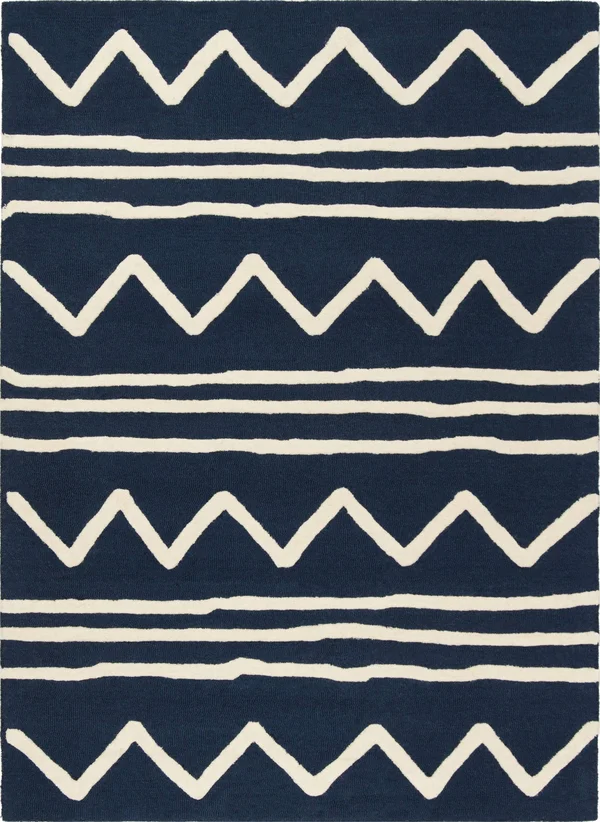 Safavieh Kids Navy/Ivory 8 ft. x 10 ft. Geometric Area Rug