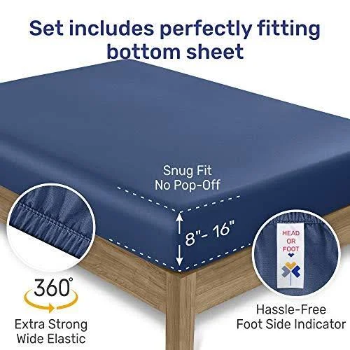 California Design den Luxe Smooth Sateen Solid Sheet Set Queen - Gold, Sheet Set - 100% Sateen Cotton - 600 Thread Count