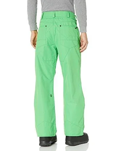 Volcom Men's Carbon Ergo Relaxed Fit Snowboard Pant - Green, Xs