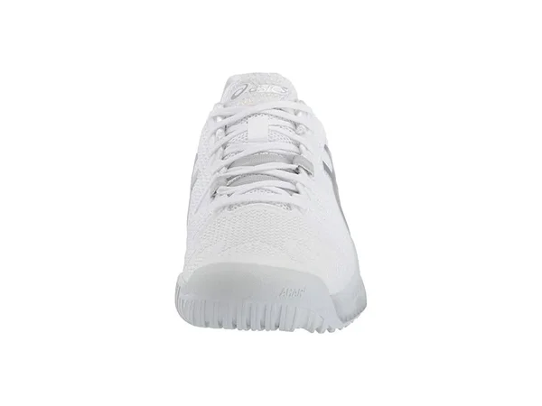 Asics Women's Gel Resolution 8 Tennis Shoes (White/Pure Silver)