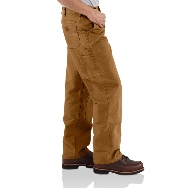 Men's Washed-Duck Double Front Work Dungaree - Carhartt Brown - 38X36