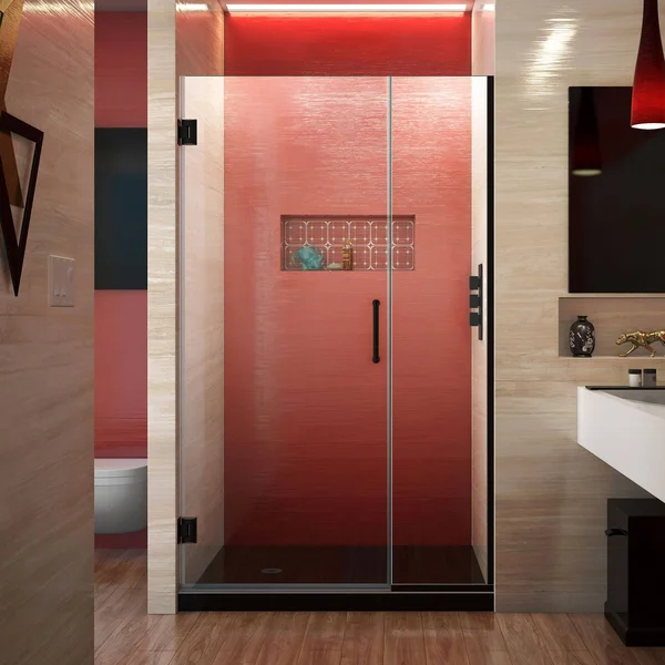 DreamLine SHDR-244307210-01 Unidoor Plus Hinged Shower DOOR - Chrome, 43 to 43-1/2x22 x 72x22
