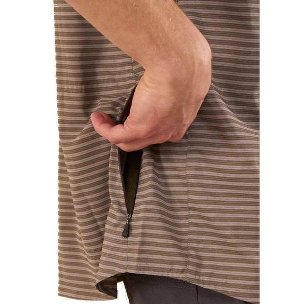 Club Ride Apparel Men's Vibe Shirt - Merlot Stripe - XL