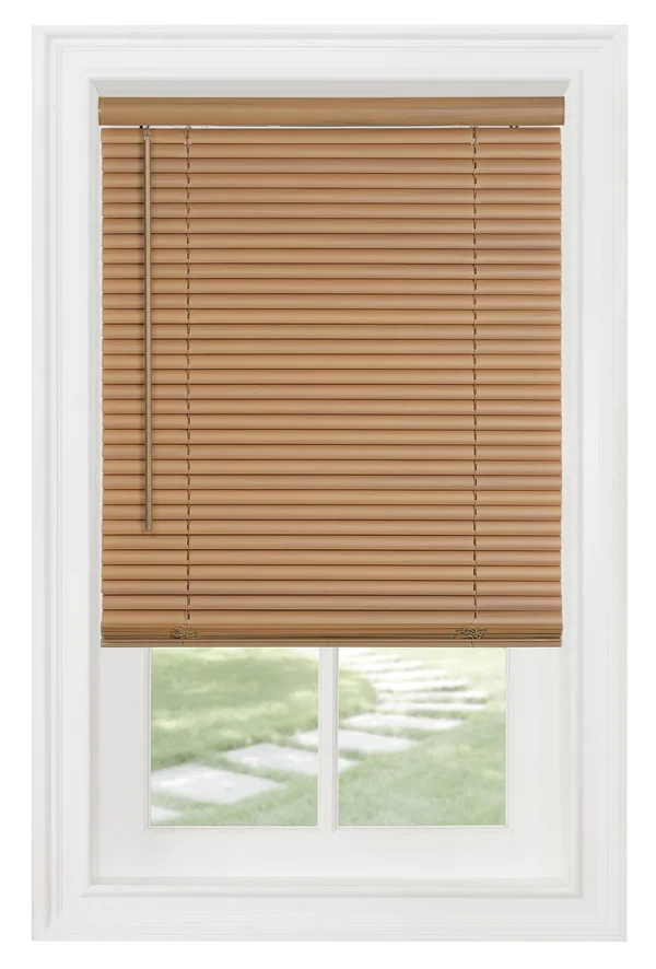 Powersellerusa Cordless Window Blinds, Privacy & Light Filtering 1 inch Slats Vinyl Mini Blind, Anti-UV Window Treatment, Fi