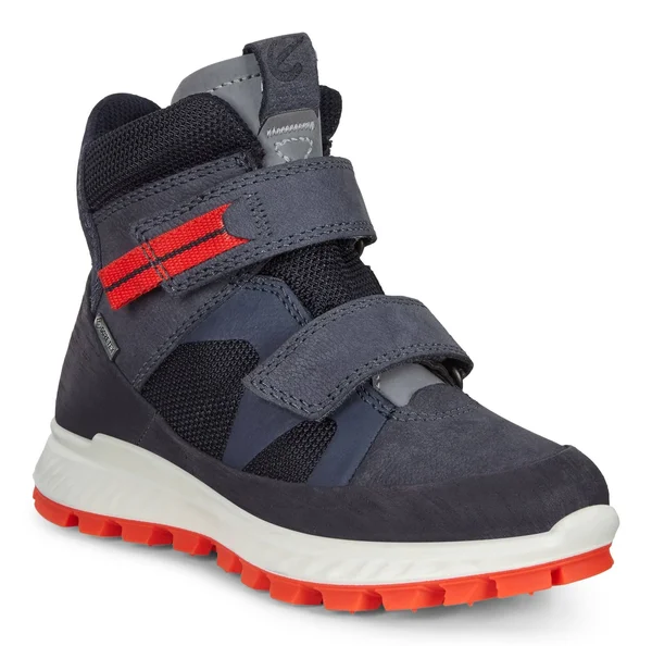 Ecco Kids Exostrike Red-black - Kids Gore-Tex Sneakers, Size US 5-5.5 - Color Night Sky - Ombre